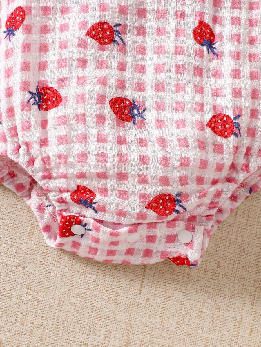 Baby Floral Print Sleeveless Jumpsuit for Casual Summer Daily Wear and Outings