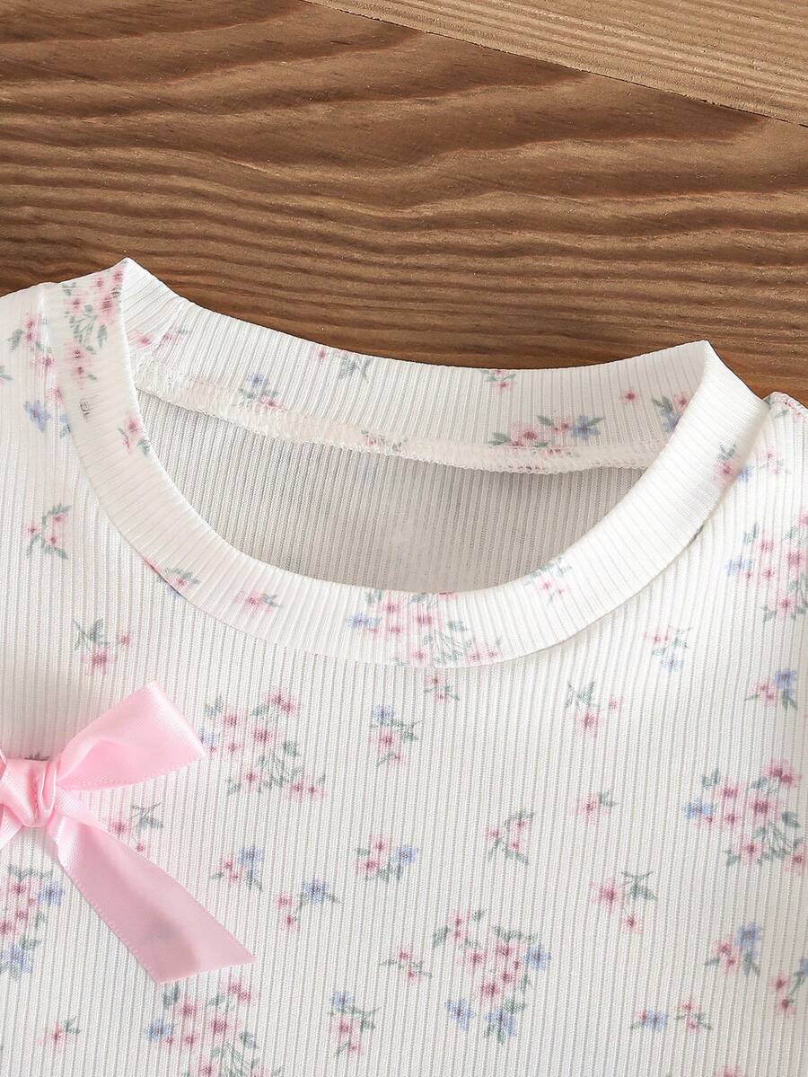 Pride Rainbow Short Sleeve Top & Shorts Set for Toddler Girls