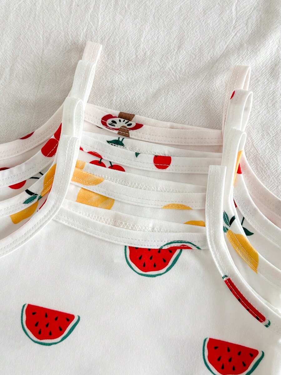 Baby Girl Ditsy Floral Rompers - Countryside Vintage Style 4 Piece Set
