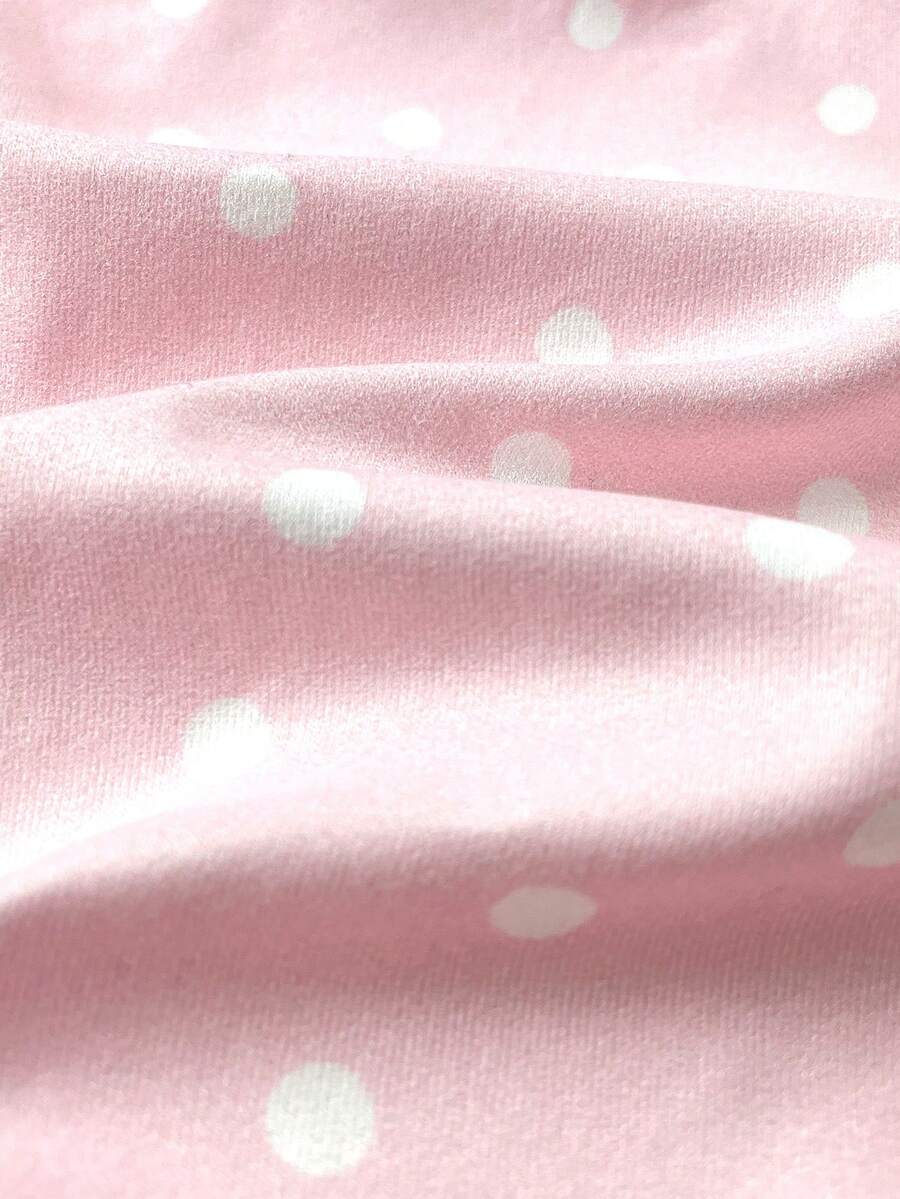 Floral Print Baby Girl Knit Romper with Long Sleeve Crew Neck Design