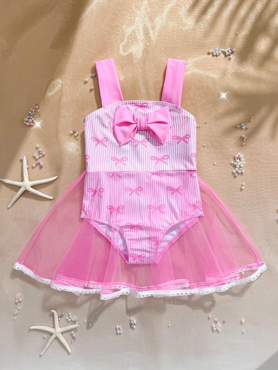 Baby Girls Mermaid Fish Scale One Piece Swimsuit Cute Ocean Princess Beachwear