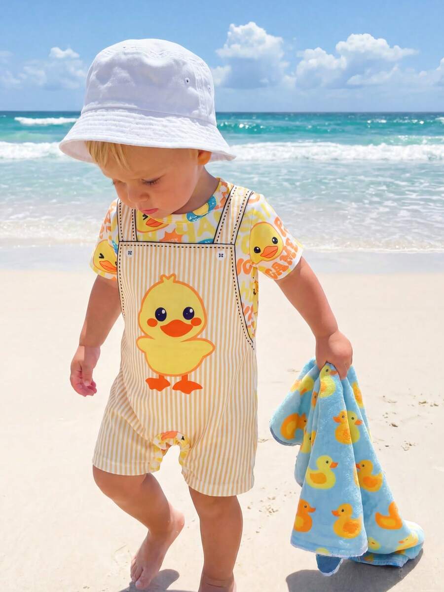 Baby Boy Cute Animal Party Print One Piece Pants Casual Soft Everyday Outfit