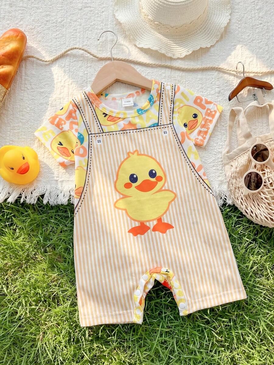 Baby Boy Cute Animal Party Print One Piece Pants Casual Soft Everyday Outfit