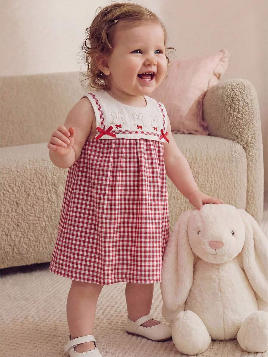 Ruffle Collar Floral Print Sleeveless Dress for Baby Girls