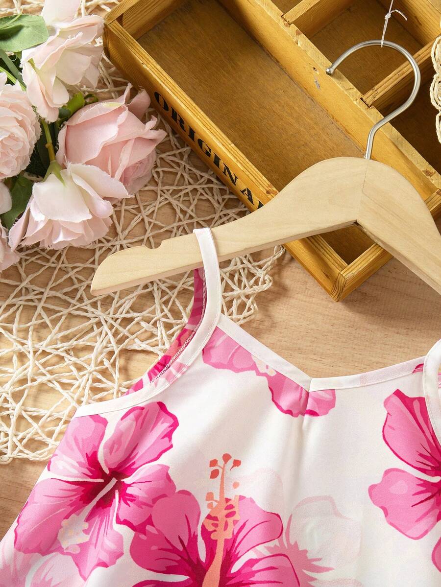 Toddler Girls Rainbow Stripe Sundress Loose Casual Beach Vacation Wear