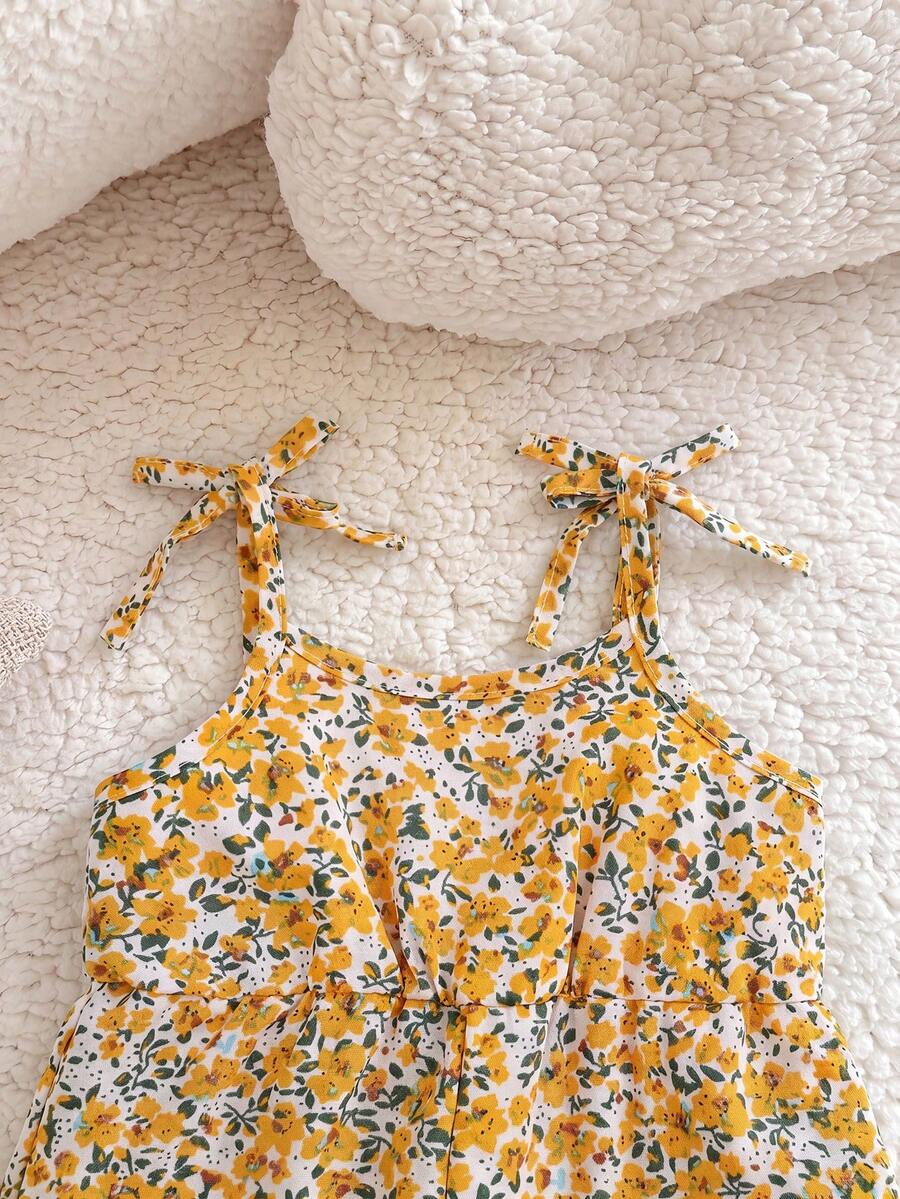 Baby Ditsy Floral Romper for Cute Summer Daily Wear and Outings