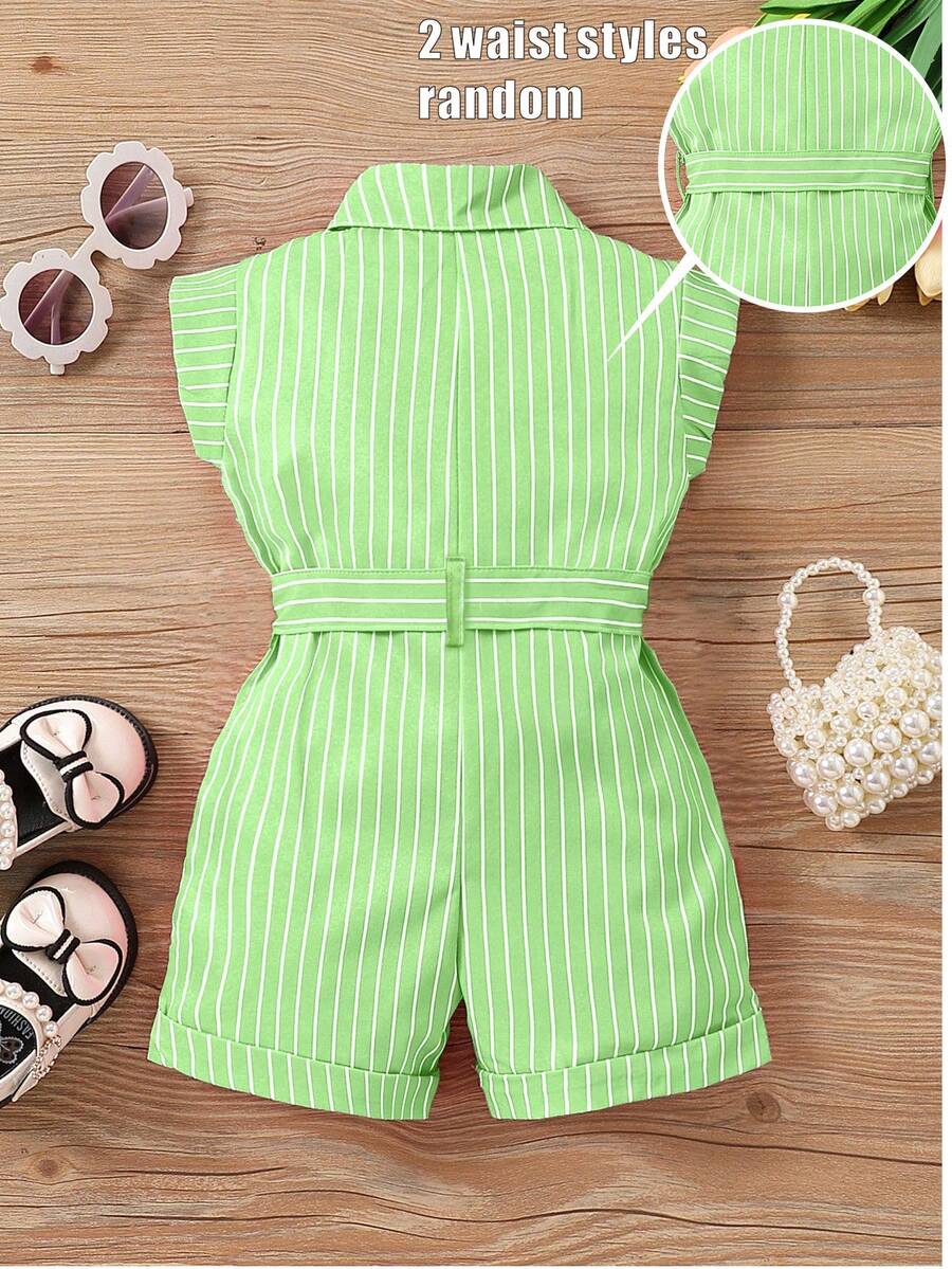 Striped Baby Romper Jumpsuit For Summer Vacation And Everyday Wear