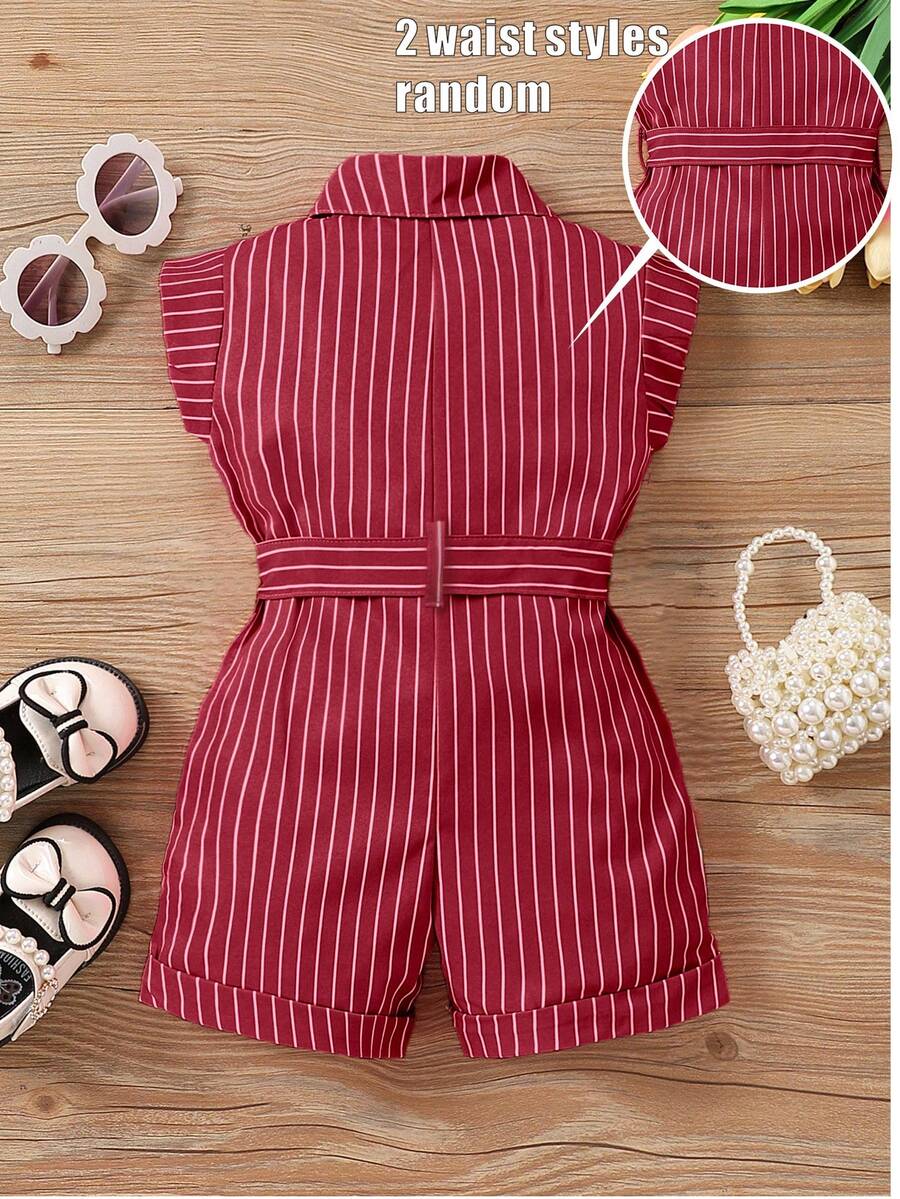 Striped Baby Romper Jumpsuit For Summer Vacation And Everyday Wear