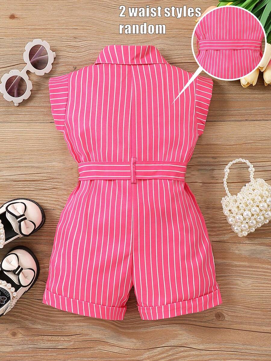Striped Baby Romper Jumpsuit For Summer Vacation And Everyday Wear