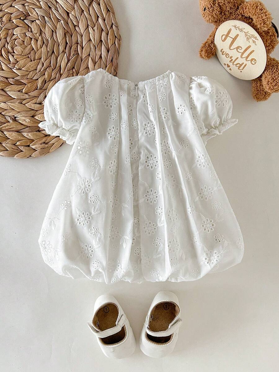 Baby Apricot Bowknot Long Sleeve Dress for Cute Daily and Outdoor Wear