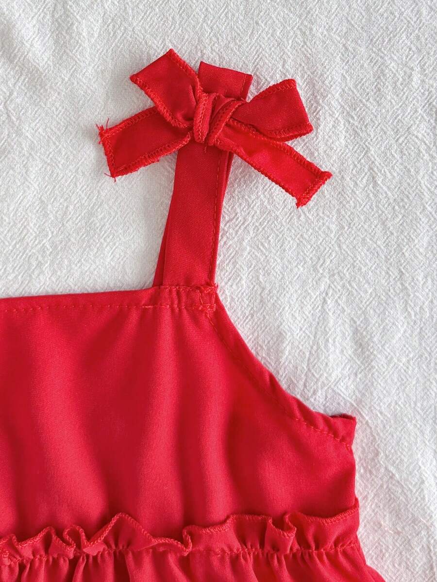 Cute Cherry Summer Clothing Set For Little Girls Party And Outing Style