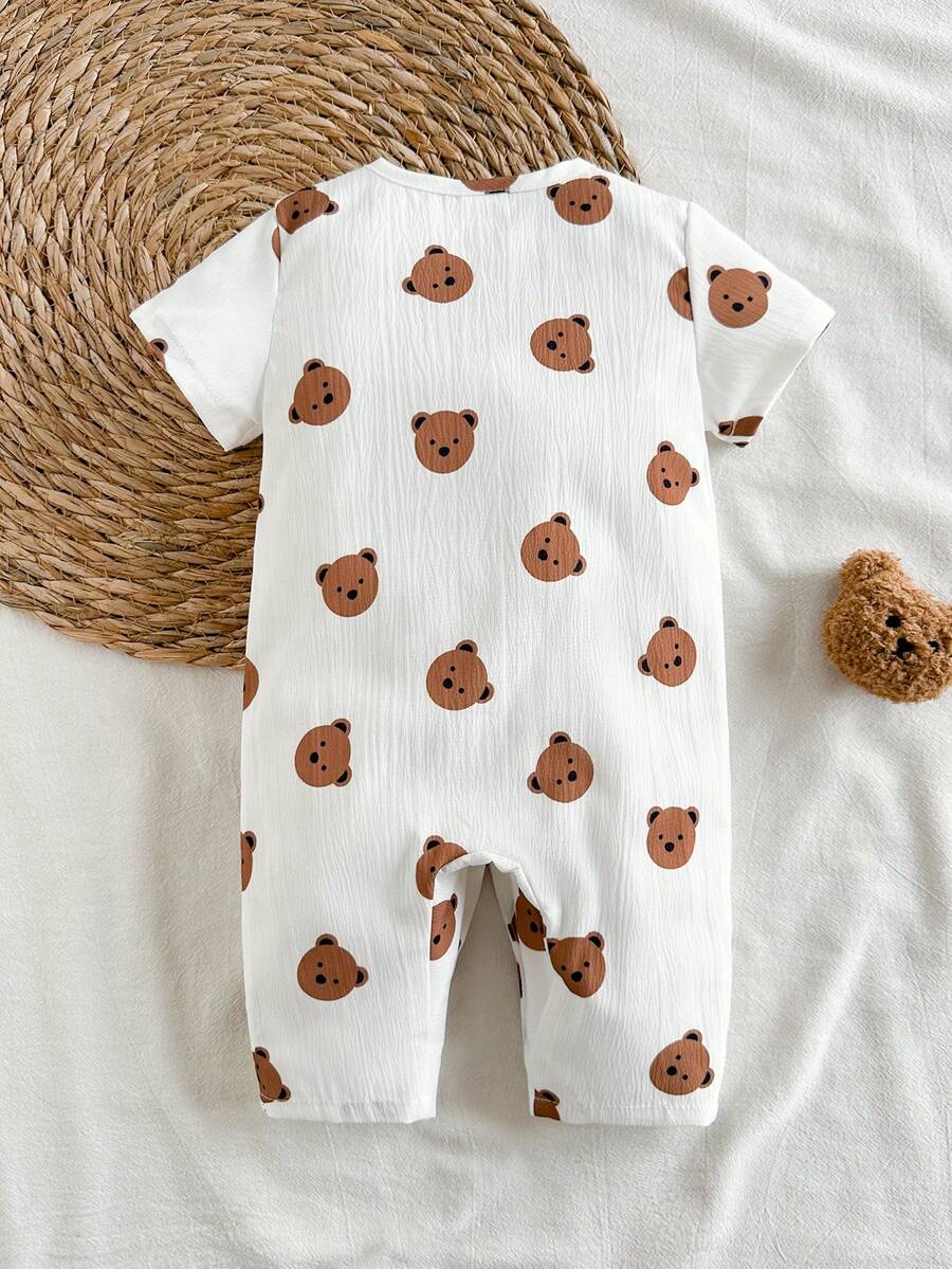 Baby Lemon Print Romper Pants for Casual Summer Daily Wear and Playtime