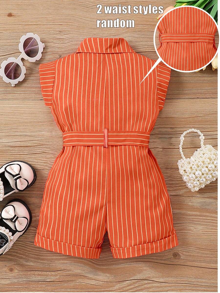 Striped Baby Romper Jumpsuit For Summer Vacation And Everyday Wear