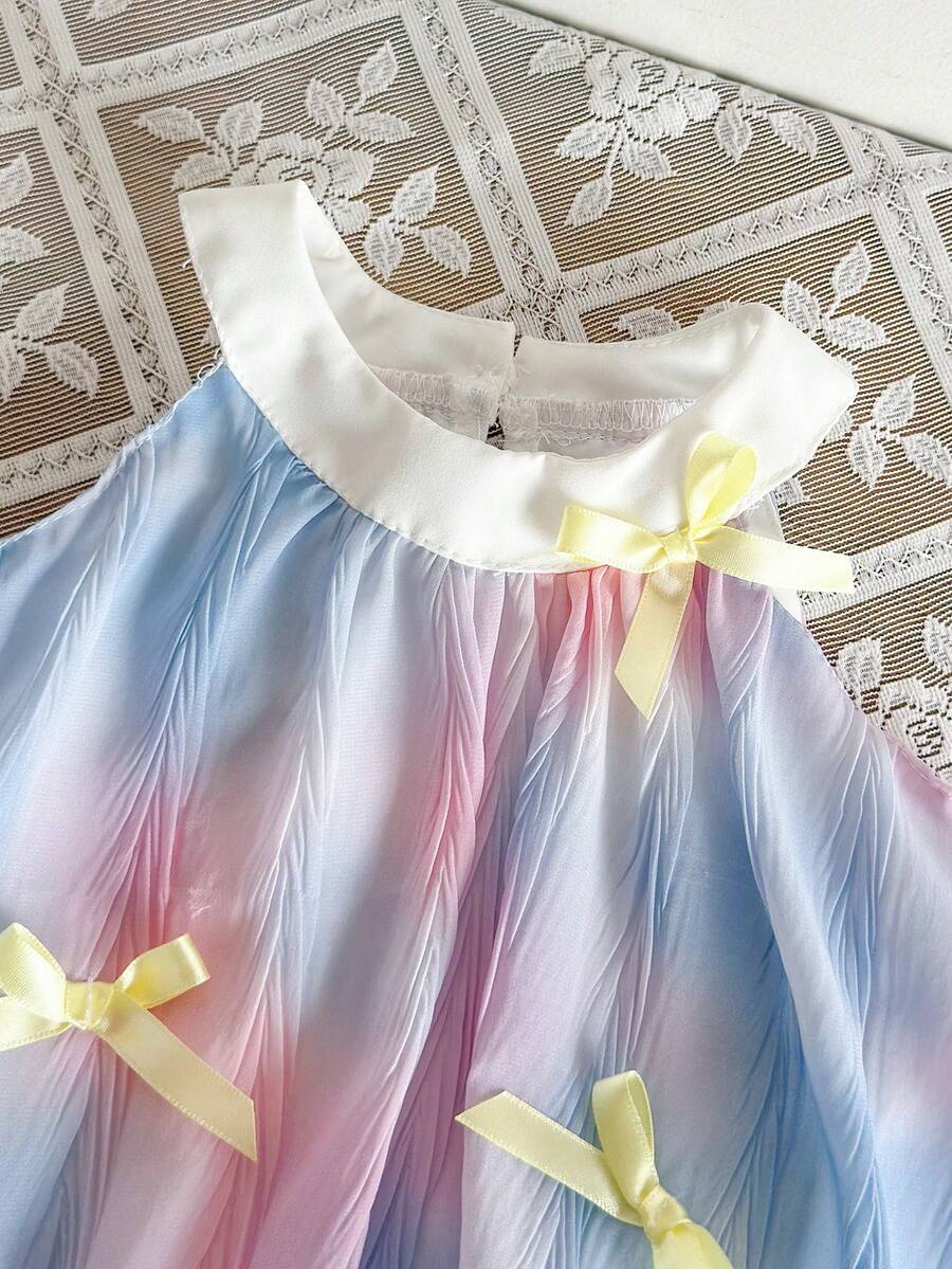 Cute Two Piece Floral Summer Clothing Set For Little Girls Elegant Style