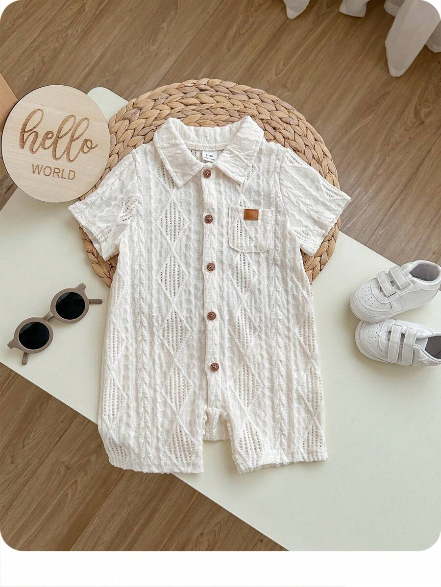3D Big Ear Hooded Romper Set For Newborn Baby Boys And Girls Summer Outfit