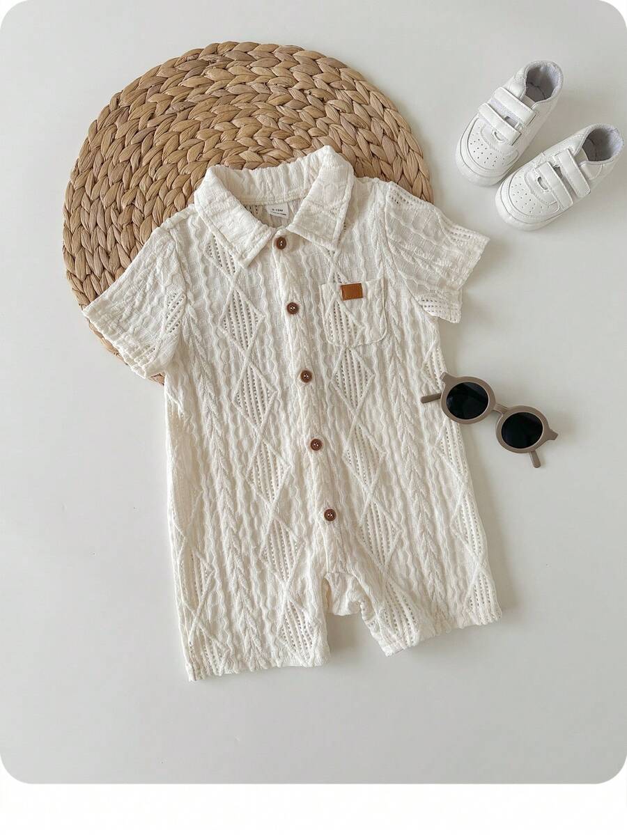 3D Big Ear Hooded Romper Set For Newborn Baby Boys And Girls Summer Outfit