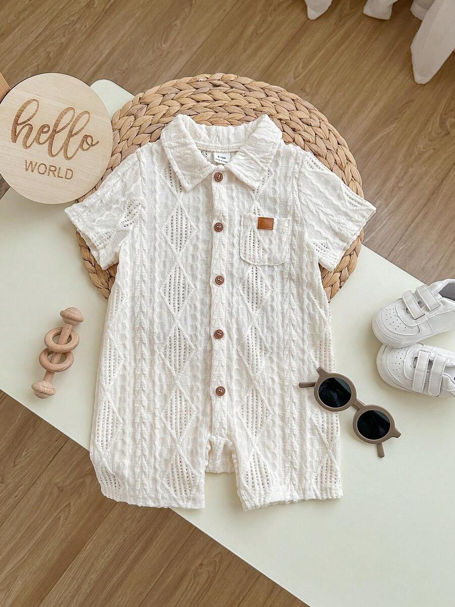 3D Big Ear Hooded Romper Set For Newborn Baby Boys And Girls Summer Outfit