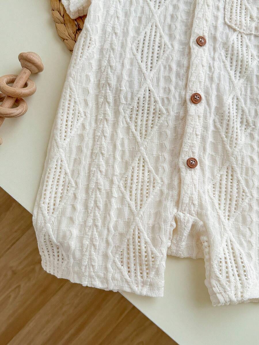 3D Big Ear Hooded Romper Set For Newborn Baby Boys And Girls Summer Outfit