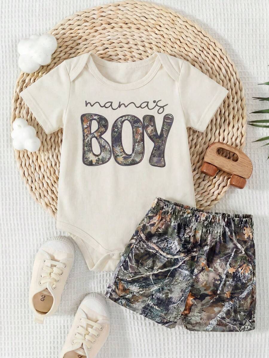 Cute Baby Boys Summer Clothing Set For Outings And Casual Daily Wear