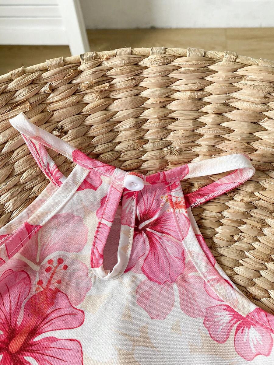 Newborn & Baby Girl 2pcs Spring/Summer Dopamine Color Vacation Set (0-3Y)