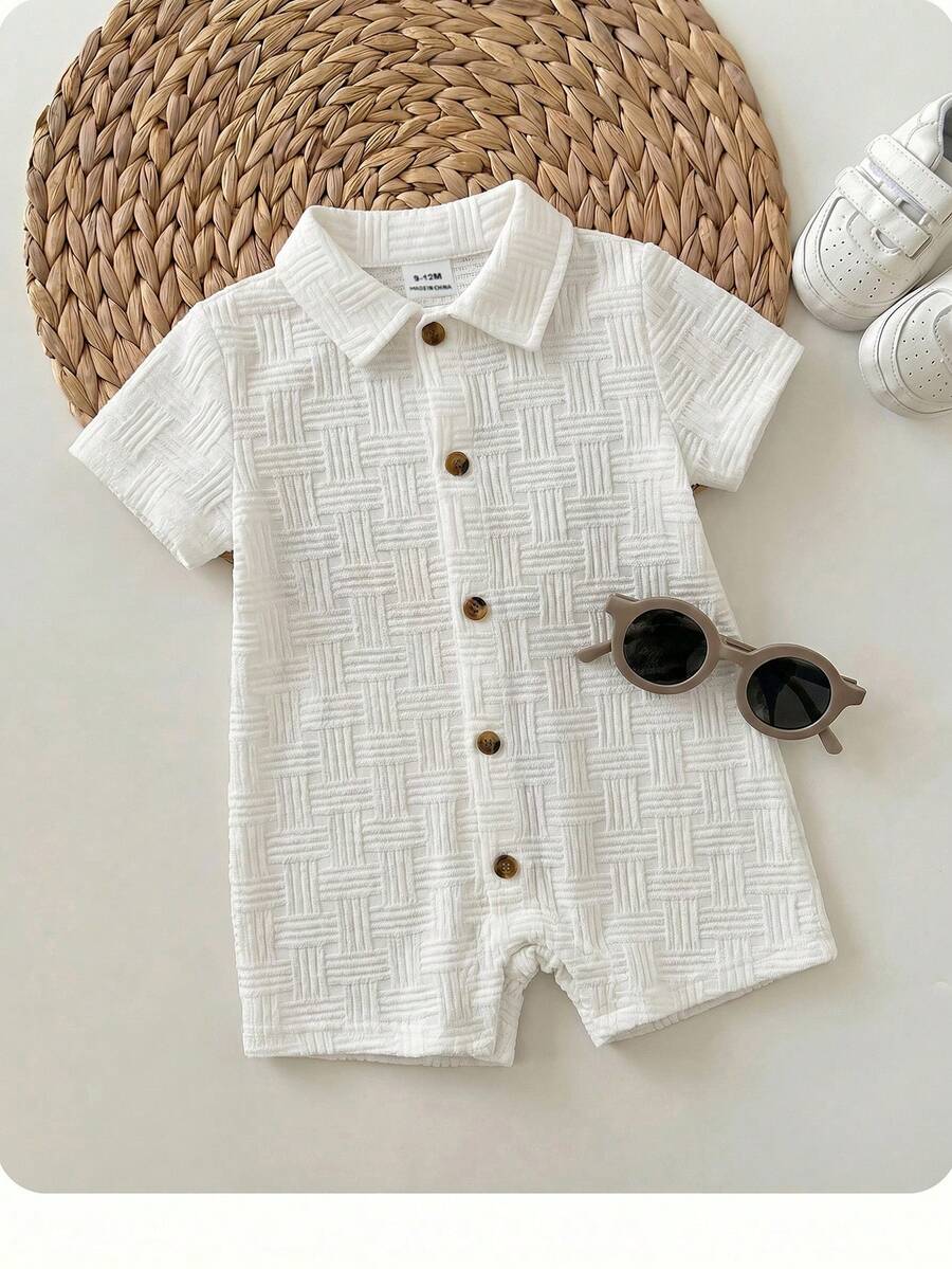 3D Big Ear Hooded Romper Set For Newborn Baby Boys And Girls Summer Outfit