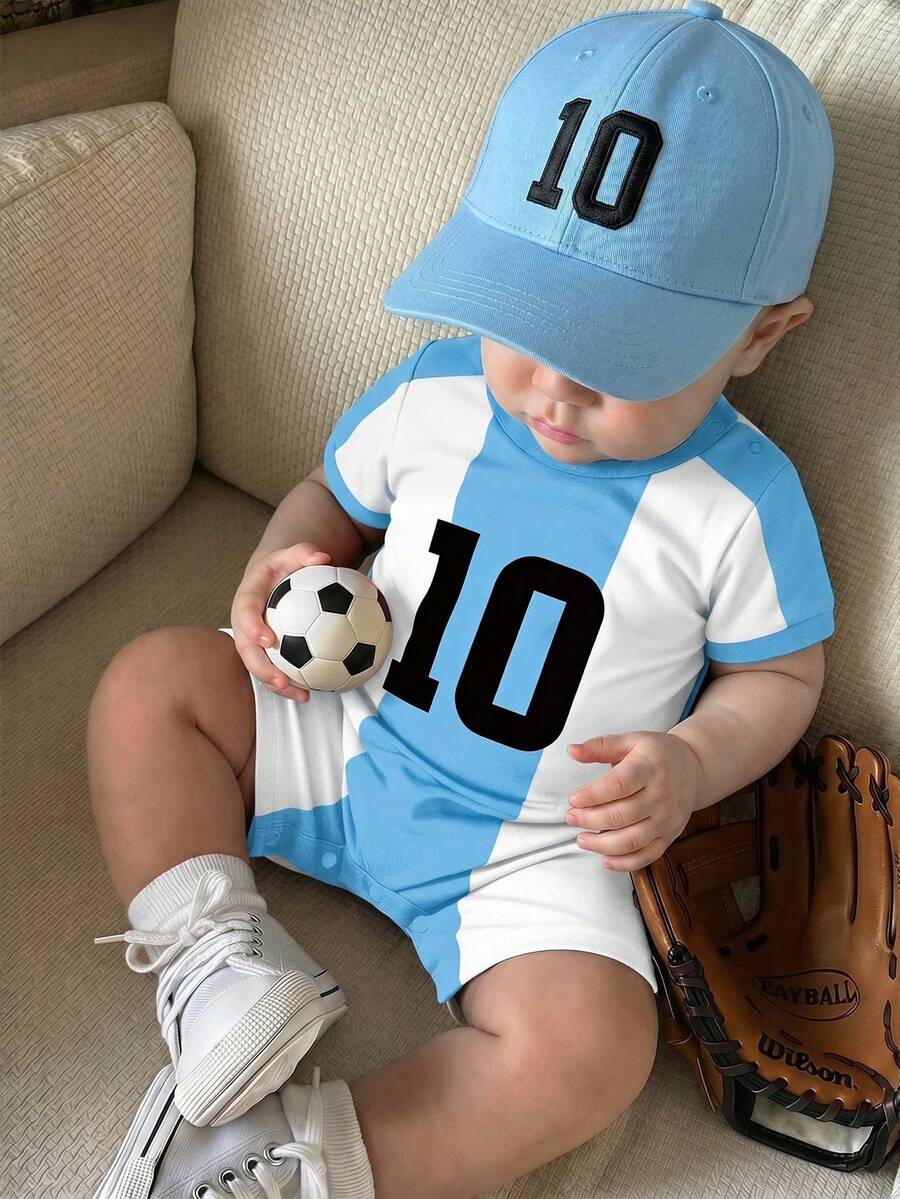Baby Boy Plaid Short Sleeve Romper Formal Summer Outfit for Birthday Party Christening and Special Occasions