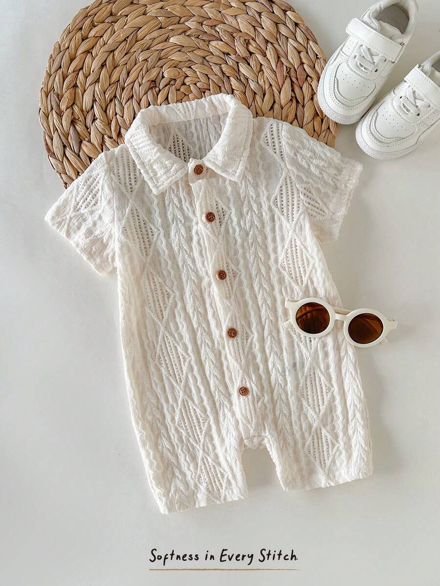 3D Big Ear Hooded Romper Set For Newborn Baby Boys And Girls Summer Outfit