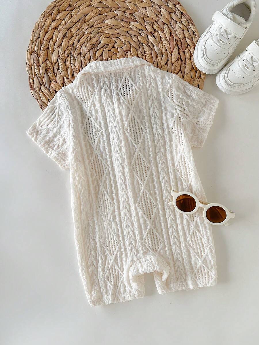 3D Big Ear Hooded Romper Set For Newborn Baby Boys And Girls Summer Outfit