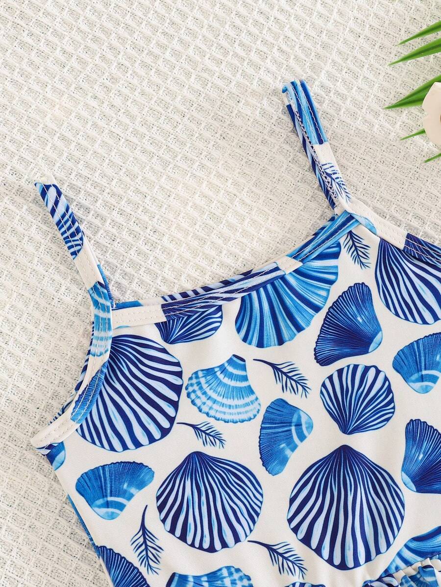 Summer Beach Swimsuit For Toddler Girls With Fun Watermelon Print