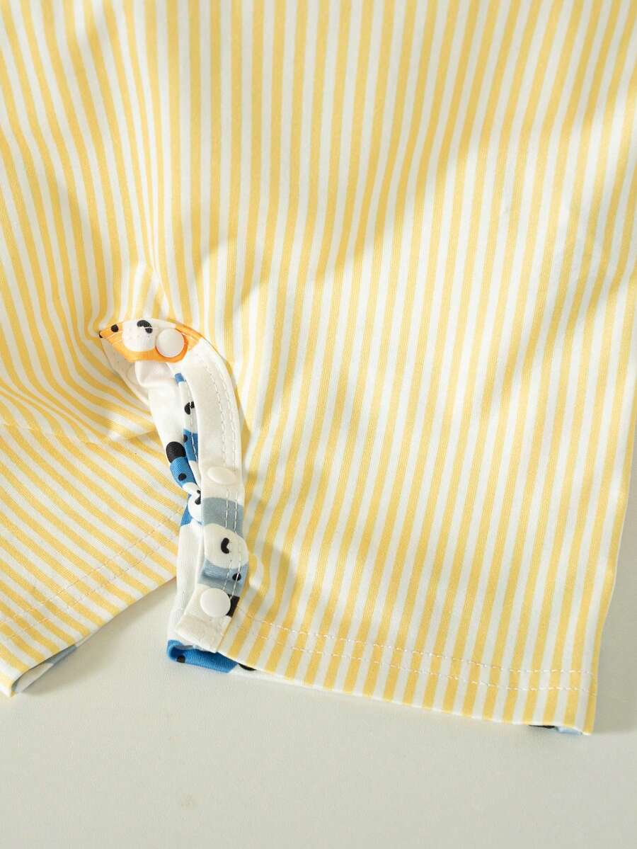 Baby Boy Cute Animal Party Print One Piece Pants Casual Soft Everyday Outfit