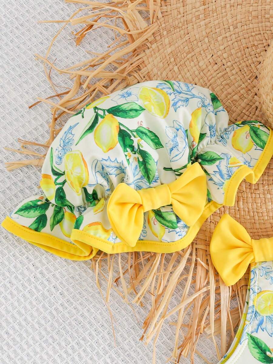 Baby Girls Minimalist Spaghetti Strap One Piece Swimsuit Casual Summer Beachwear