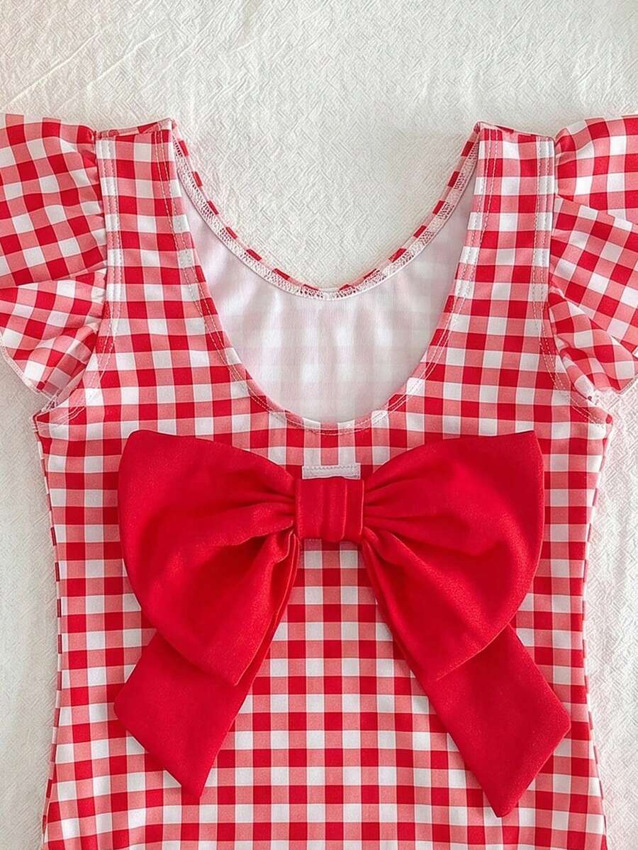 Baby Girls Minimalist Spaghetti Strap One Piece Swimsuit Casual Summer Beachwear