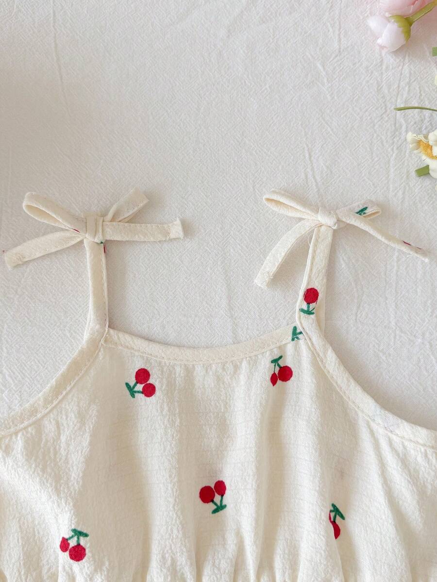 Cute Ditsy Floral Baby Girl Romper Sage Green Summer Outfit