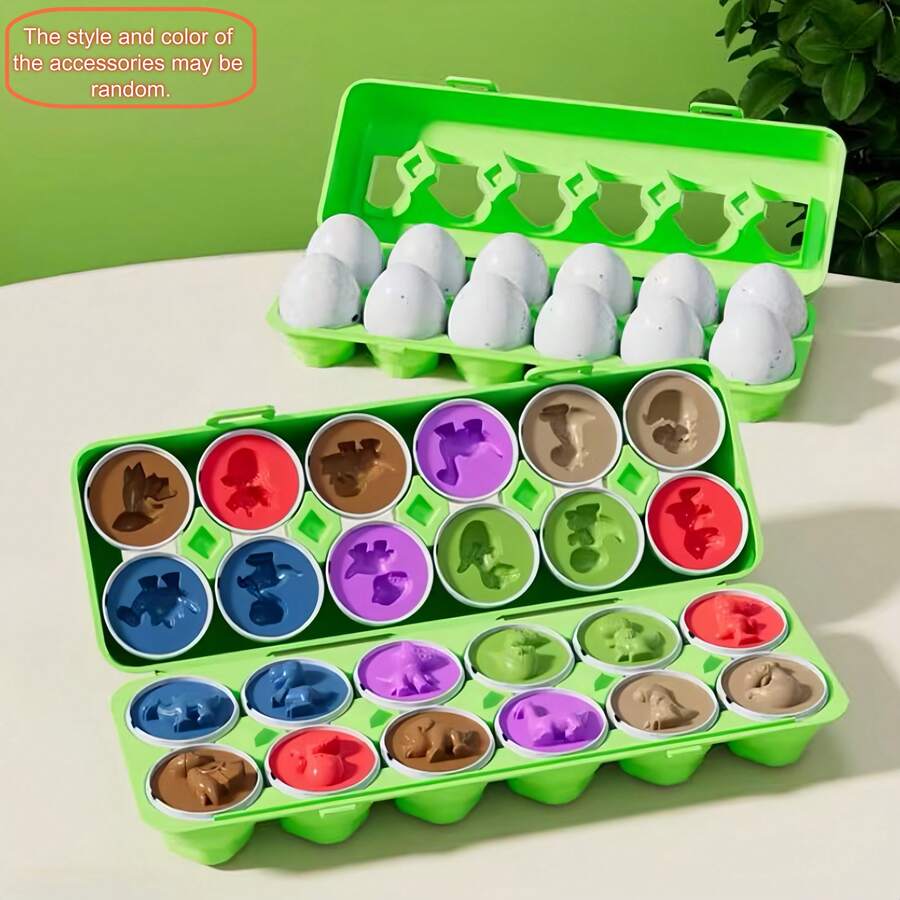Montessori Matching Eggs Toy Shape Sorting Puzzle Educational Learning Toy for Toddlers