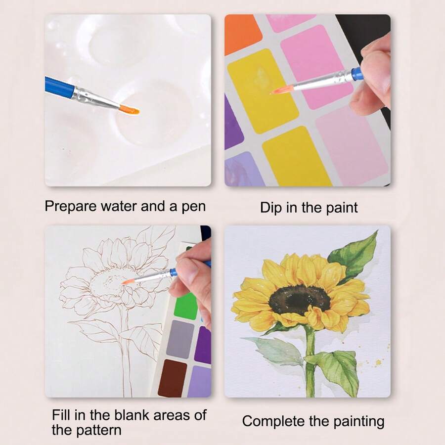Reusable Magic Water Coloring Book For Kids With Refillable Water Pen Mess Free Drawing And Learning Activity Set 1/3PCS