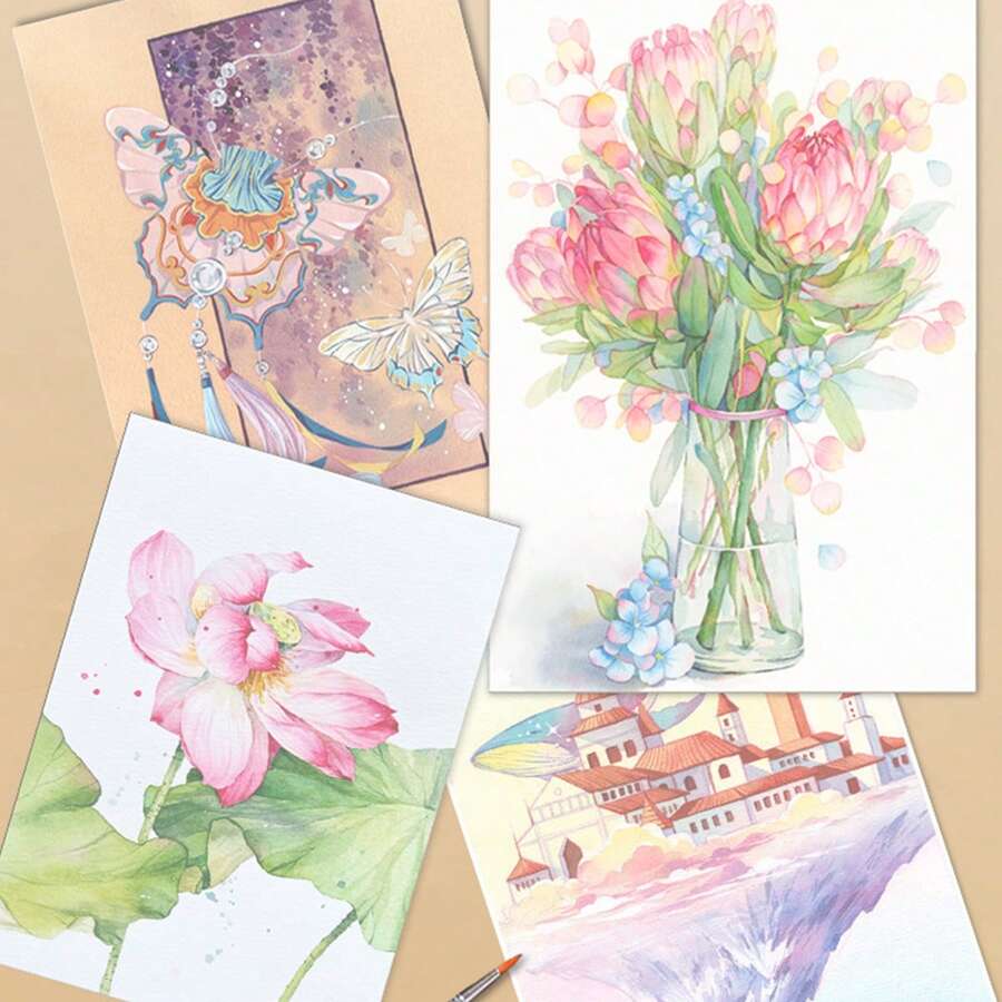 Reusable Magic Water Coloring Book For Kids With Refillable Water Pen Mess Free Drawing And Learning Activity Set 1/3PCS