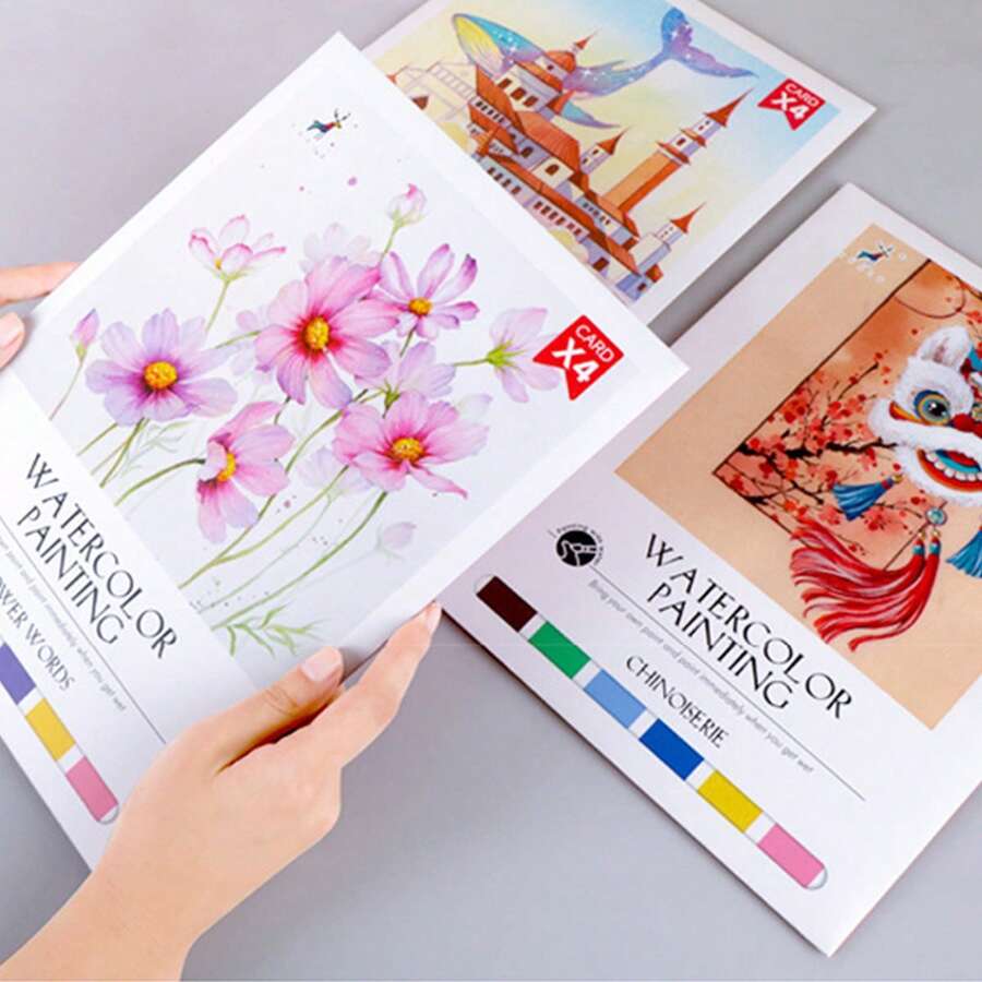 Reusable Magic Water Coloring Book For Kids With Refillable Water Pen Mess Free Drawing And Learning Activity Set 1/3PCS
