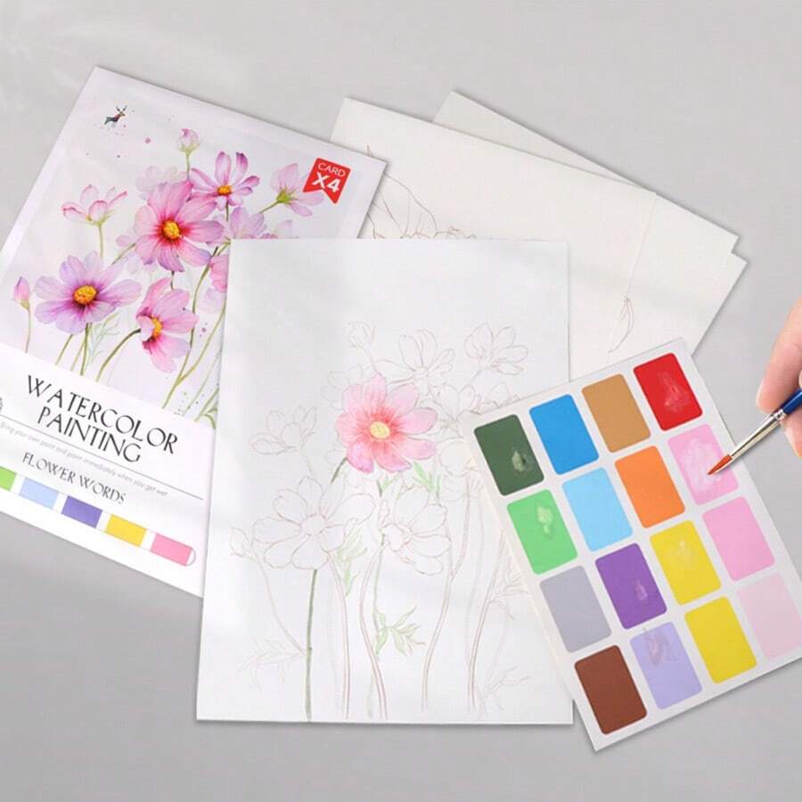 Reusable Magic Water Coloring Book For Kids With Refillable Water Pen Mess Free Drawing And Learning Activity Set 1/3PCS