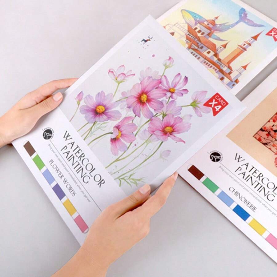 Reusable Magic Water Coloring Book For Kids With Refillable Water Pen Mess Free Drawing And Learning Activity Set 1/3PCS