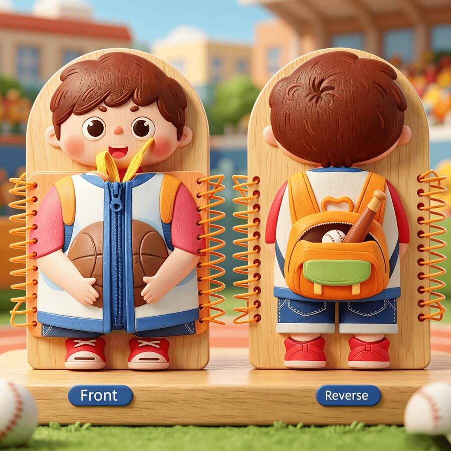 Montessori Busy Board for Toddlers – Sensory Learning Toy for Fine Motor & Dressing Skills