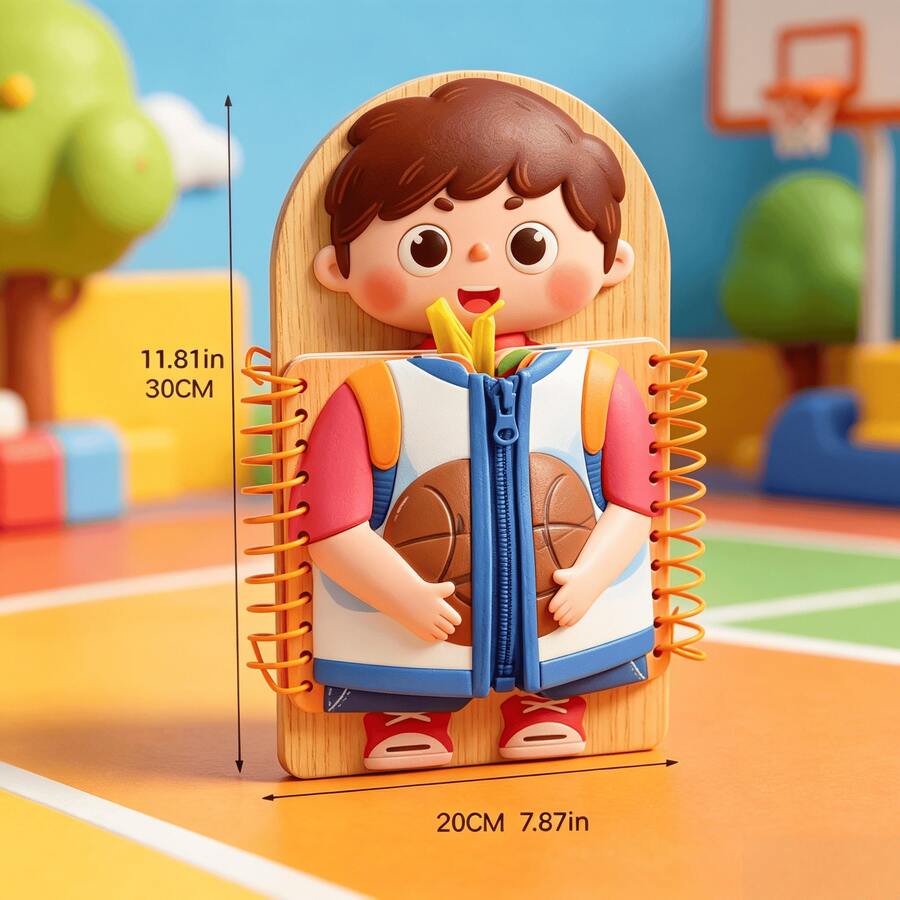 Montessori Busy Board for Toddlers – Sensory Learning Toy for Fine Motor & Dressing Skills