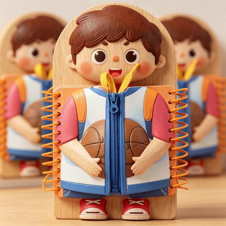 Montessori Busy Board for Toddlers – Sensory Learning Toy for Fine Motor & Dressing Skills