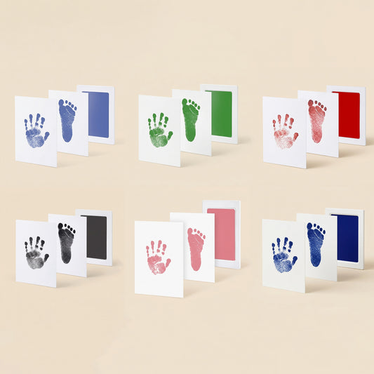 Clean-Touch Baby Hand and Footprint Kit - Safe Mess-Free Inkless Stamp Pad - Memorable DIY Newborn Souvenir & Baby Shower Gift