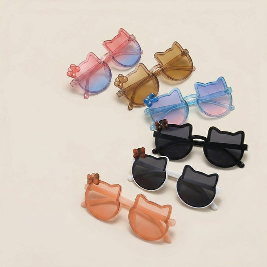 Children's Summer Cute Sunglasses - UV400 Protective Summer Eyewear - Classic Acrylic Shades for Baby Girls