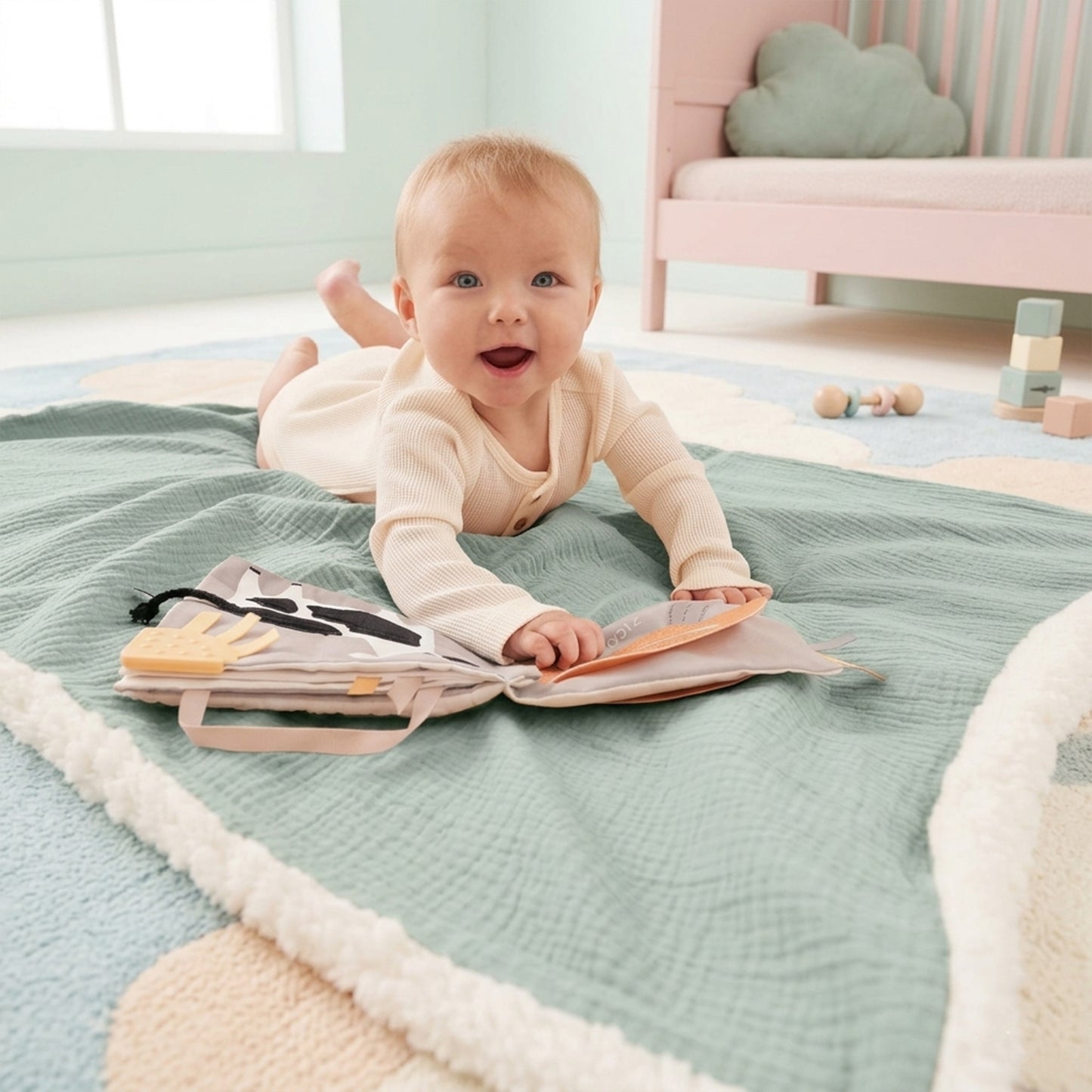 Personalized Baby Blanket - Custom Embroidered Name - Soft Newborn Stroller Swaddle & Birth Gift