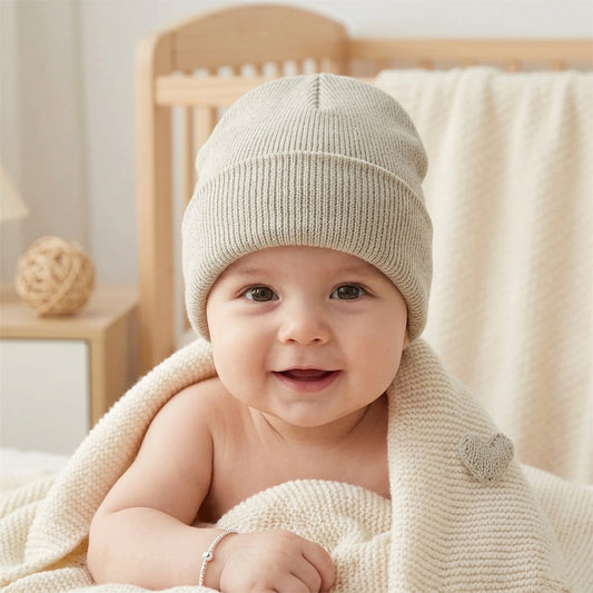 Versatile Knitted Baby Winter Cap - Warm Woolen Hat for Boys & Girls - Fashionable Outdoor Cold-Proof Headwear