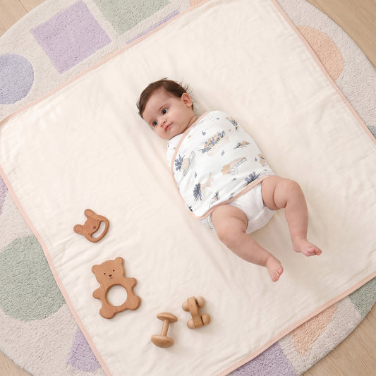 Adjustable Newborn Swaddle Wrap - Secure Belly Strap Sleep Blanket for 0-6 Months