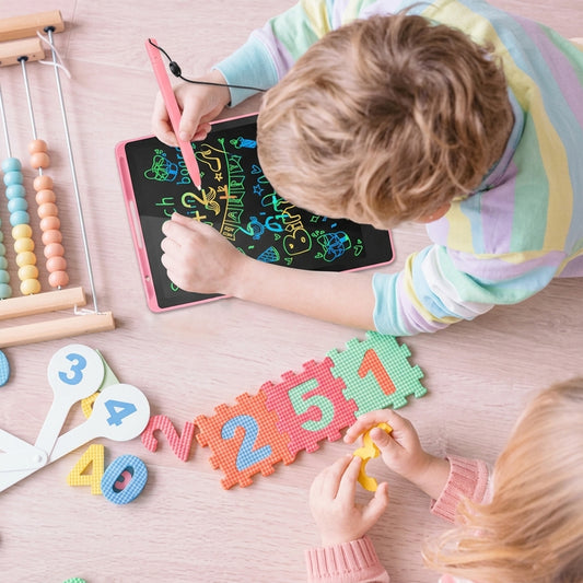 Colorful LCD Drawing Tablet - Portable Electronic Writing Pad - Creative Erasable Handwriting Board Gift for Boys & Girls