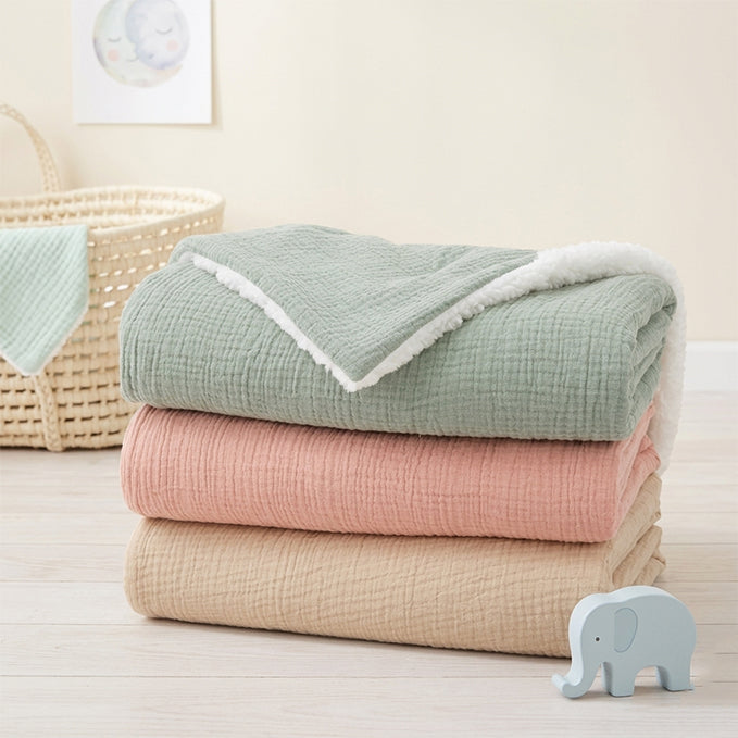 Personalized Baby Blanket - Custom Embroidered Name - Soft Newborn Stroller Swaddle & Birth Gift