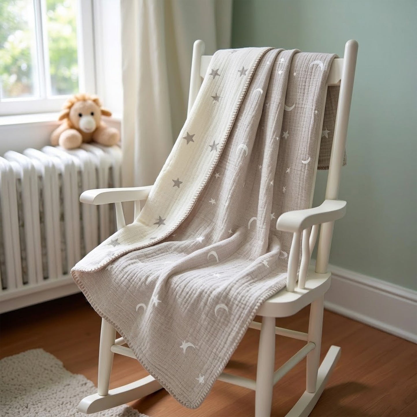 Custom Name Kids Cotton Blanket - Personalized Soft Bedding Set - Autumn & Winter Swaddle & Stroller Accessory